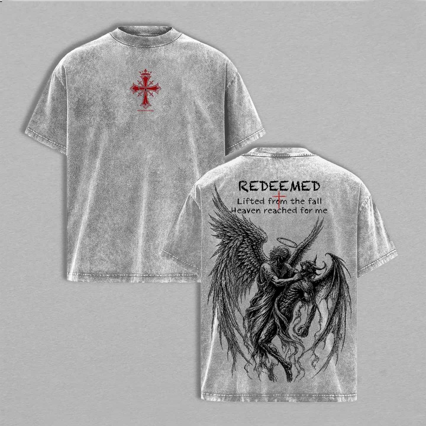 Redeemed Angel Vintage Washed Christian T Shirt