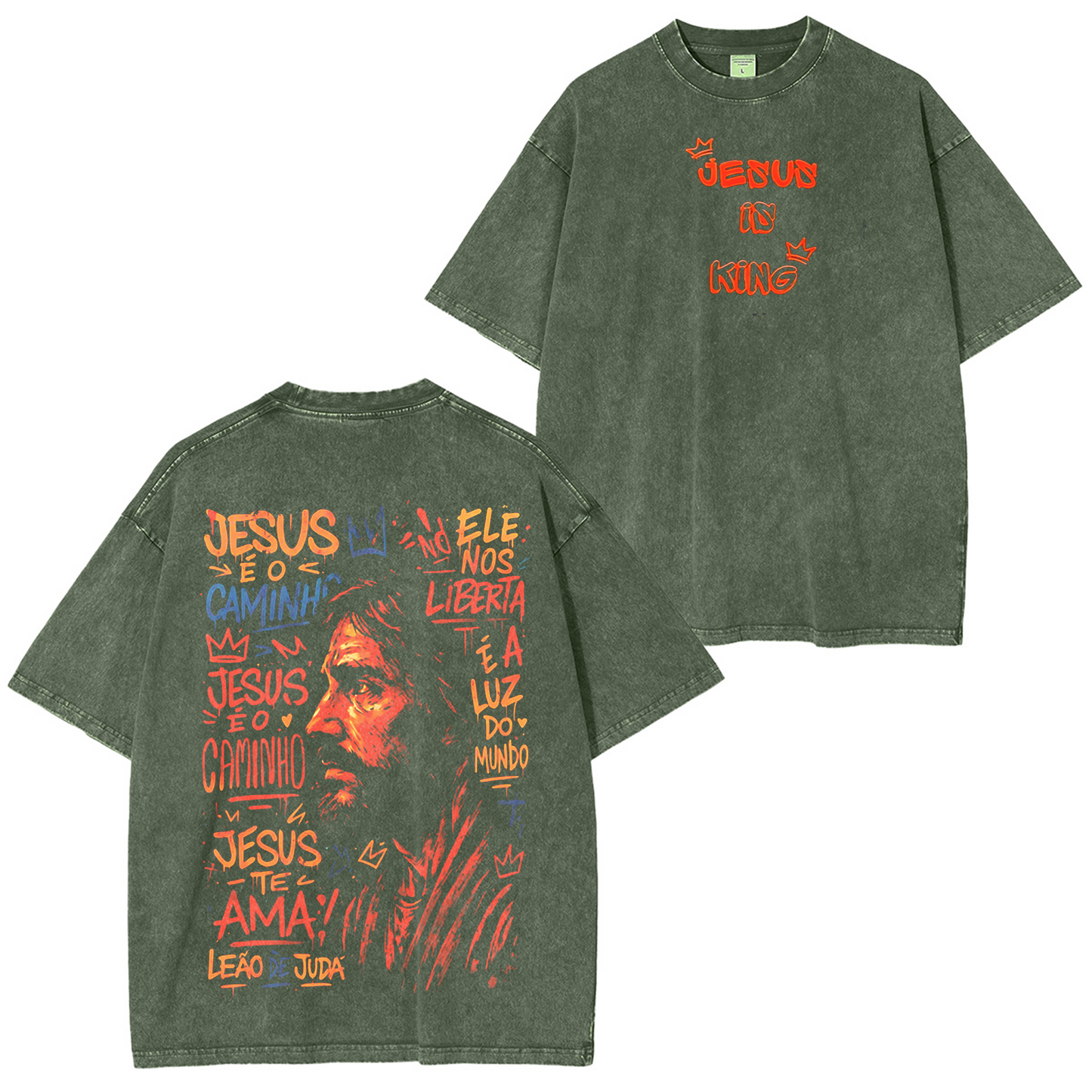 Jesus is King Washed T-shirt/Crewneck/Hoodie