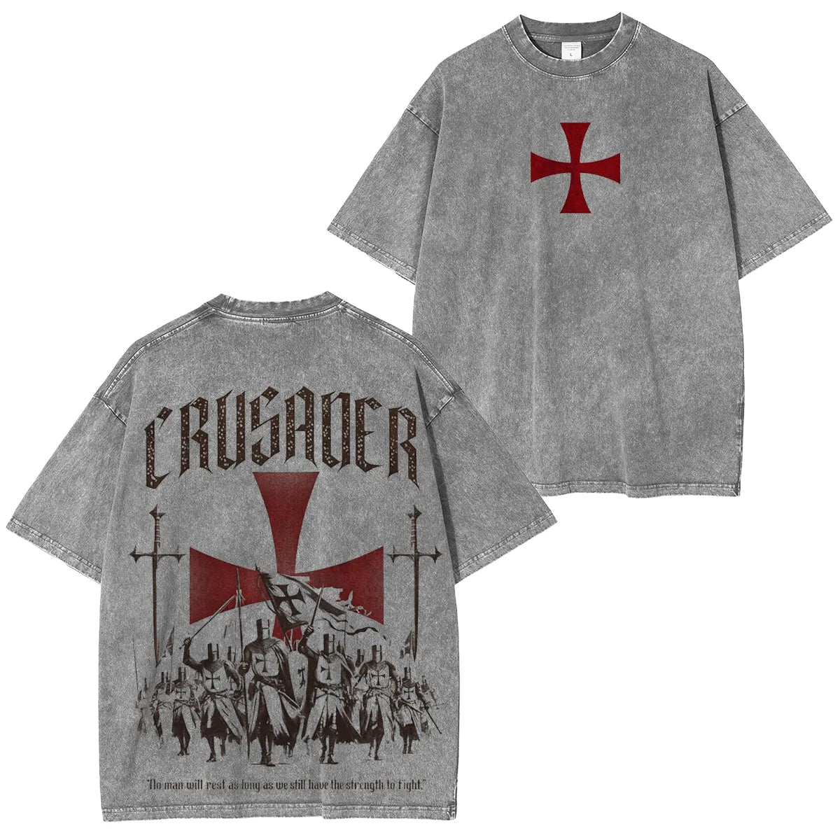 Crusader Knight Washed T-shirt/Crewneck/Hoodie