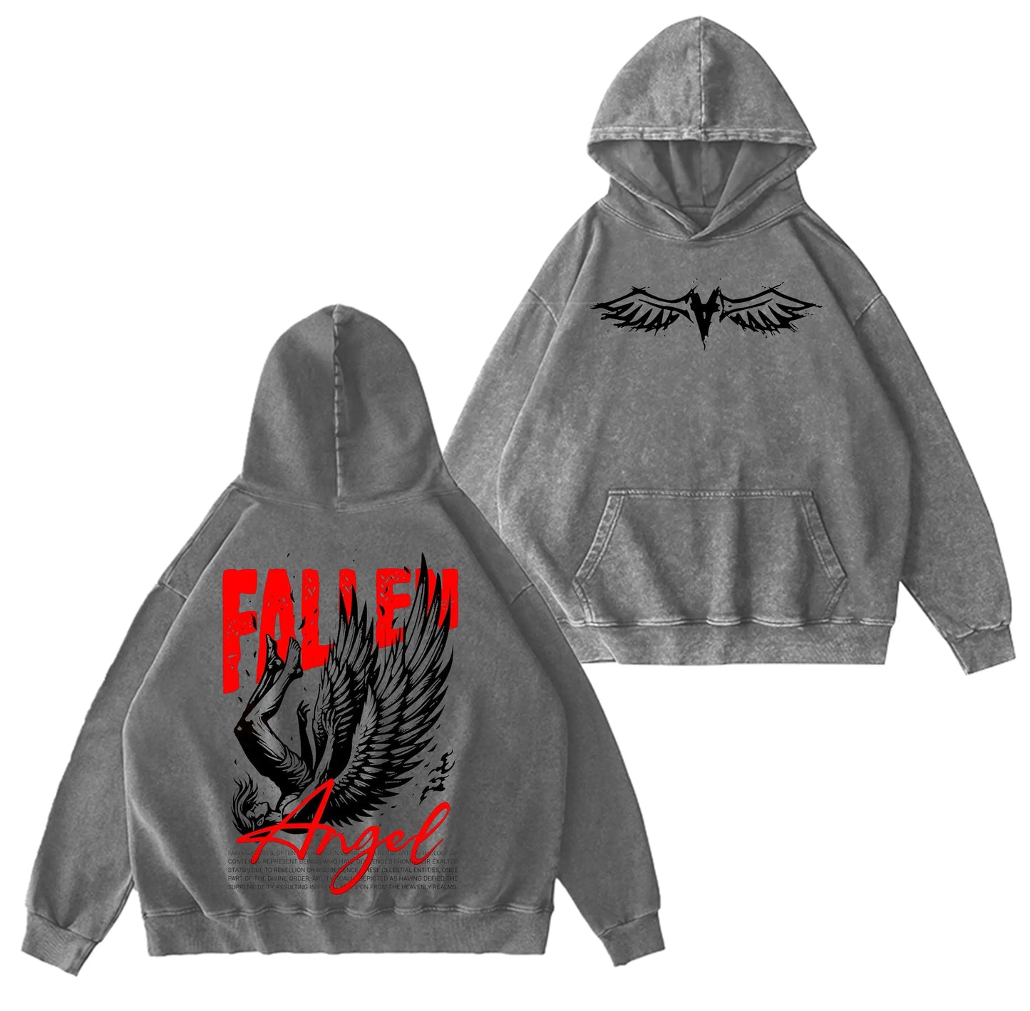 Vintage Fallen Angel Christian Washed T-shirt/Crewneck/Hoodie