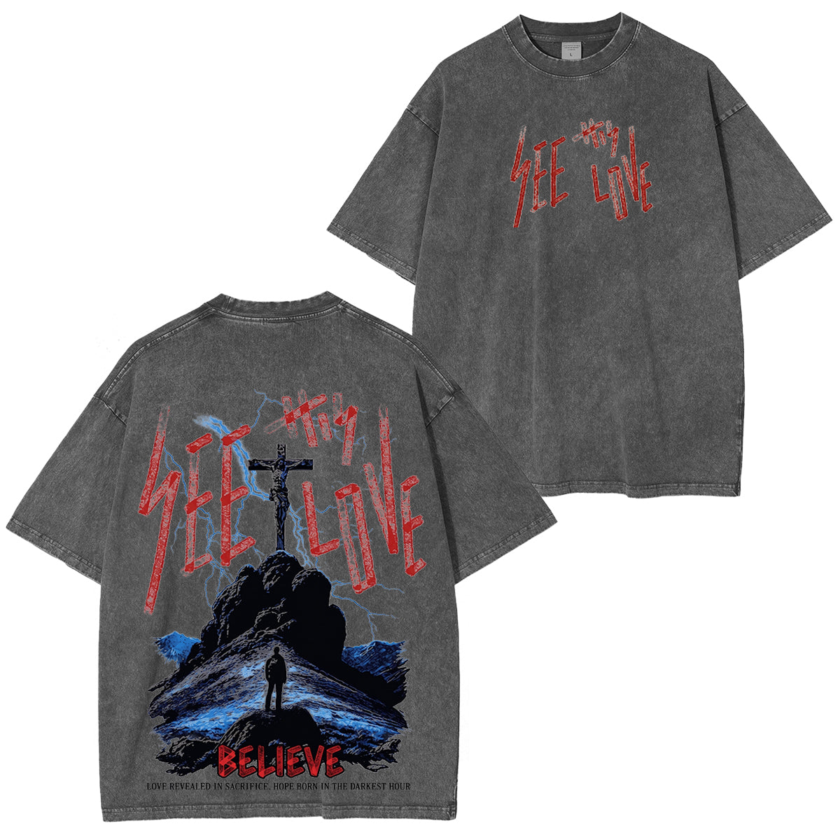 “See Thy Love” Washed Unisex T-Shirt