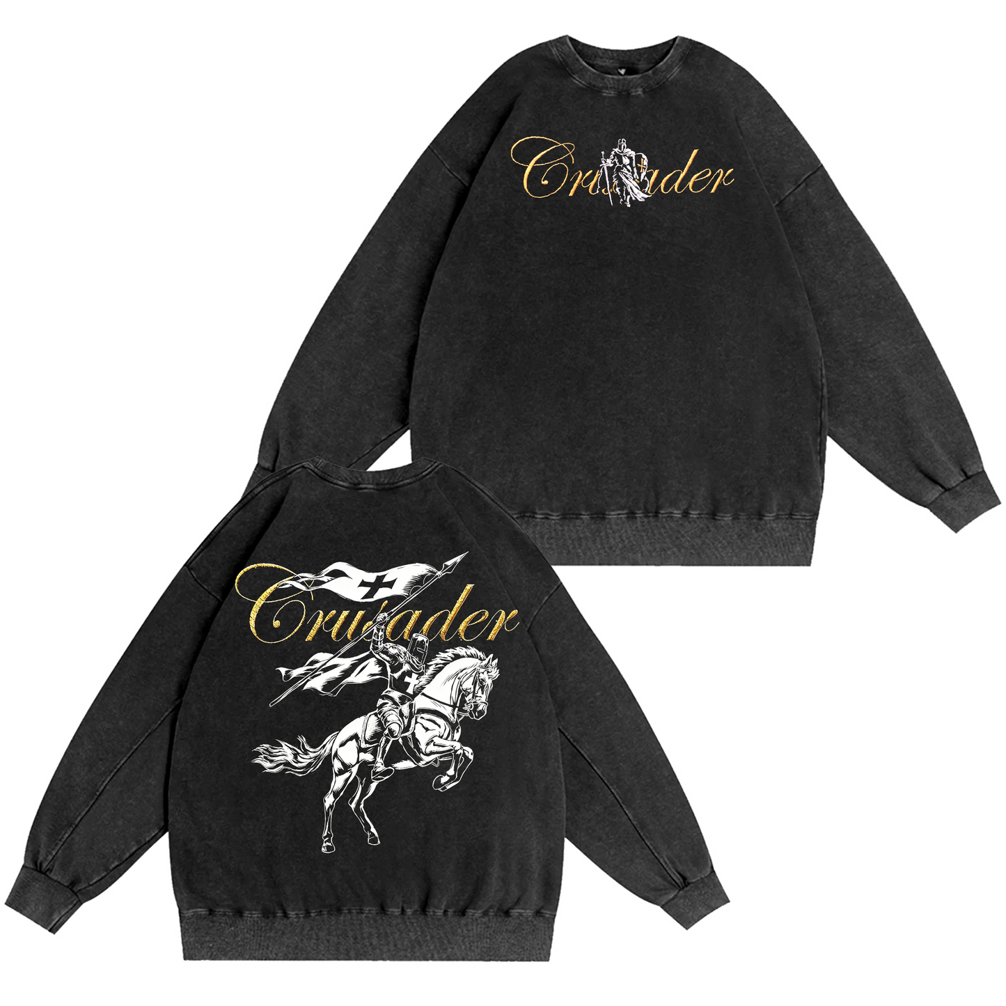 Vintage knight Christian Washed T-shirt/Crewneck/Hoodie