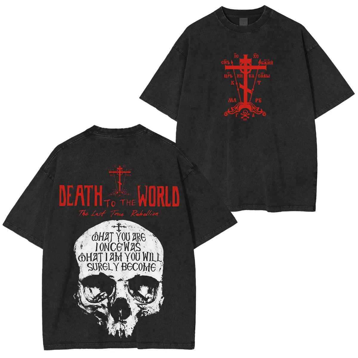 Death Row Doberman Washed Unisex T-Shirt