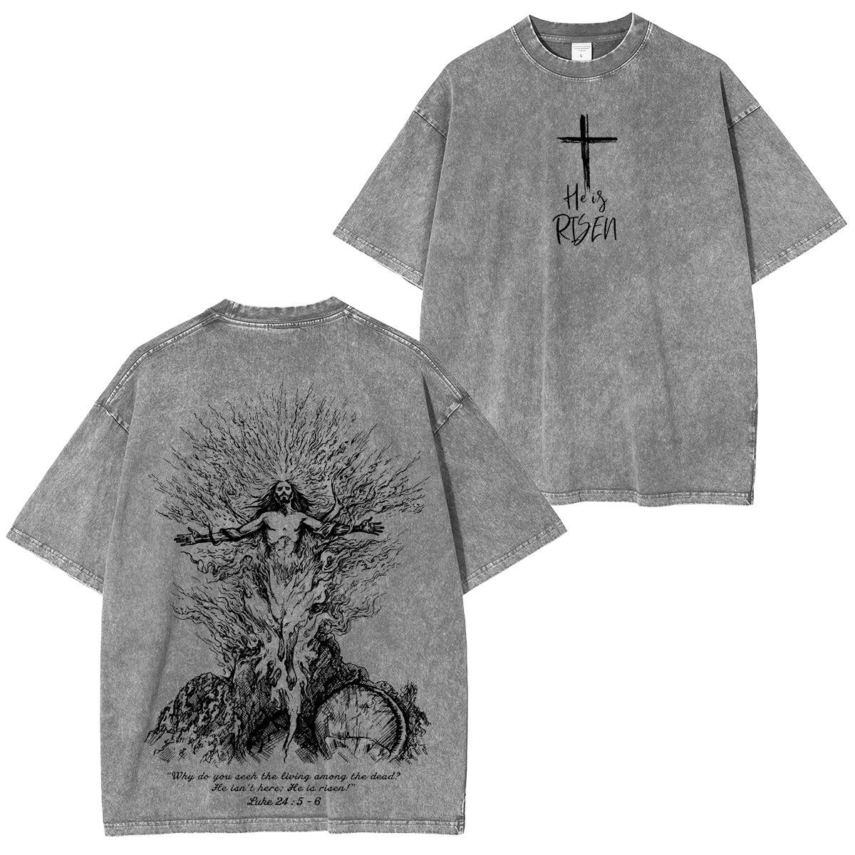 HeIs Risen Jesus Washed T-shirt/Crewneck/Hoodie