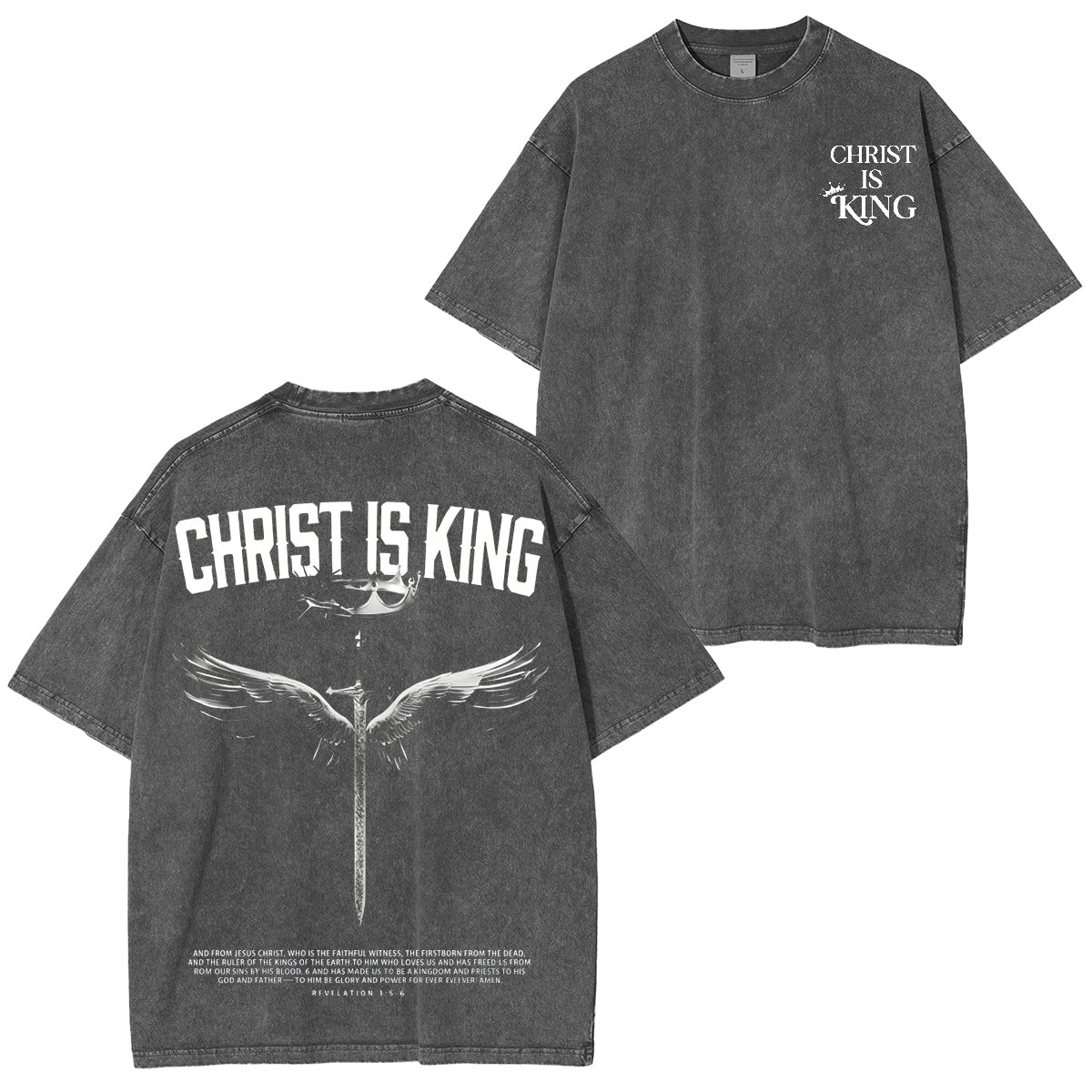 Christ the King Washed T-shirt/Crewneck/Hoodie