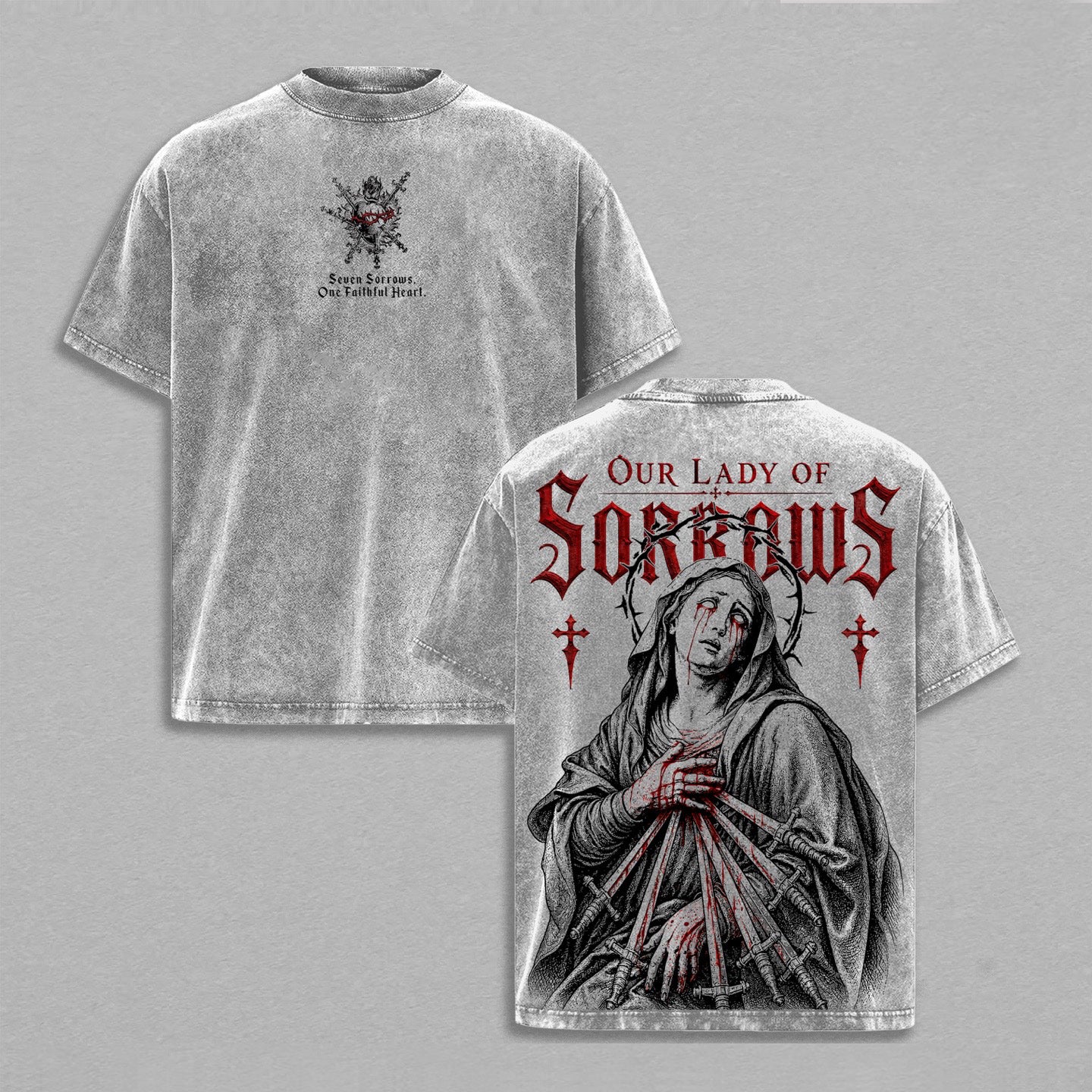 Our Lady of Sorrows Washed Unisex T-Shirt