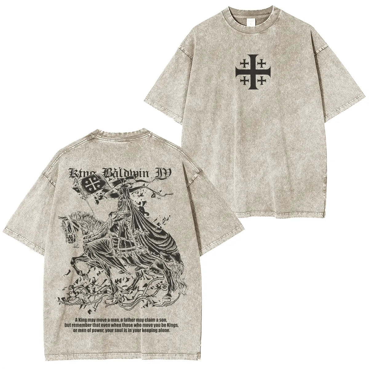 Kingbaldwin : won by the power of God Washed Unisex T-Shirt