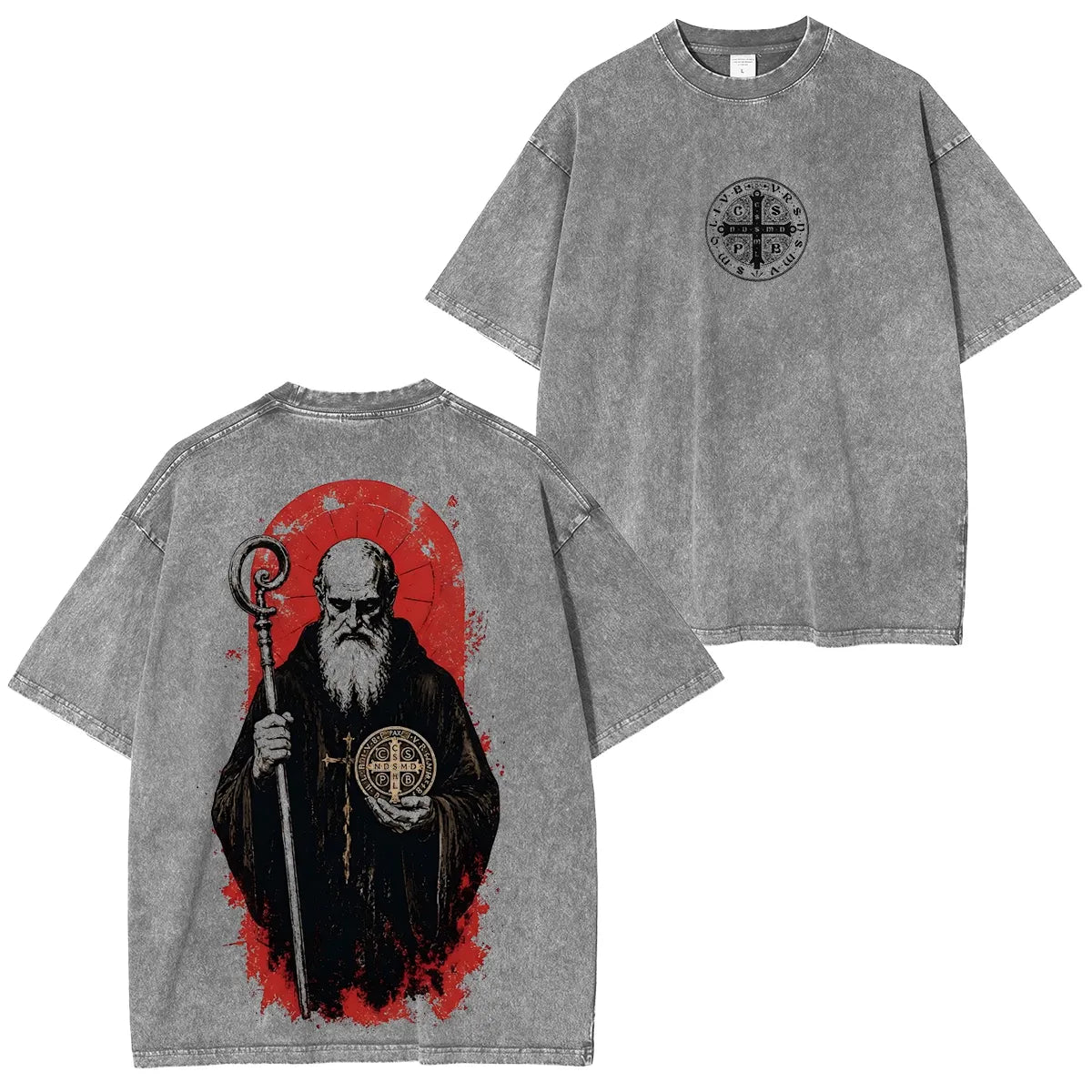 Saint Benedict Guardian Vintage Washed Tee