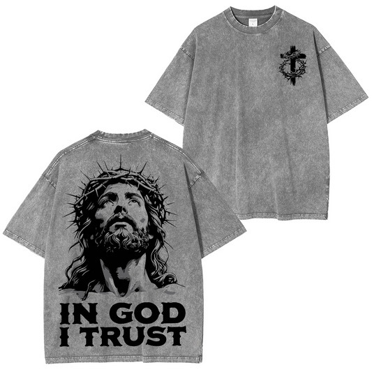 Christus Vincit, Christus Regnat, Christus Imperat  Washed T-shirt/Crewneck/Hoodie