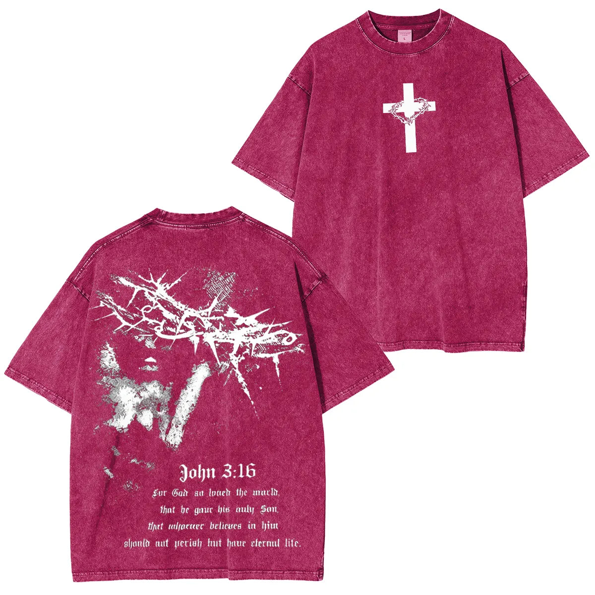 John316 For God So Loved The World Washed Unisex T-Shirt