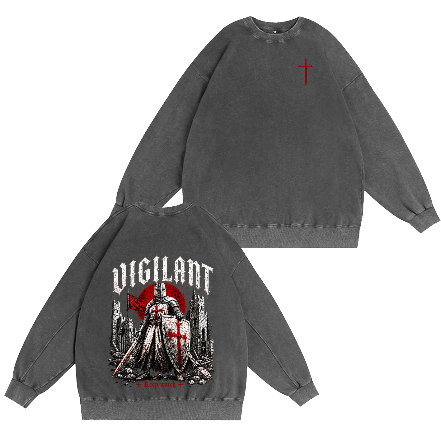 Vigilant Keep Watch Vintage Washed T-Shirt/Crewneck/Hoodie