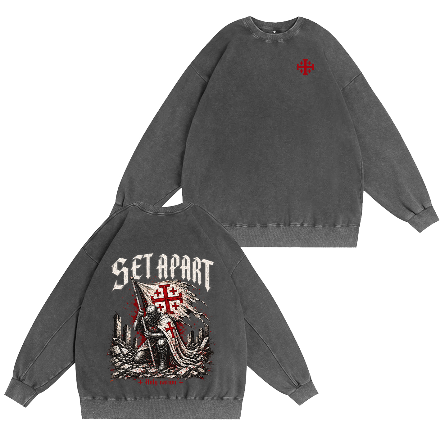 Set Apart Holy Nation Vintage Washed T-Shirt/Crewneck/Hoodie