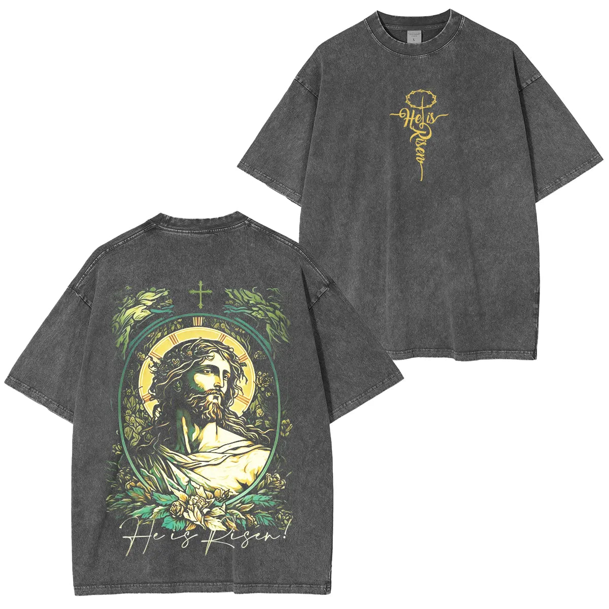 He Is Risen – The Resurrection Unisex Washed T-shirt/Crewneck/Hoodie