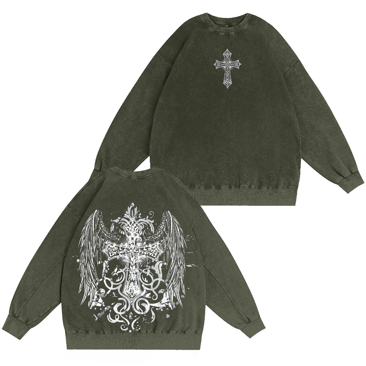 Wings of Conviction Ornate Cross Vintage Washed T-shirt/Crewneck/Hoodie