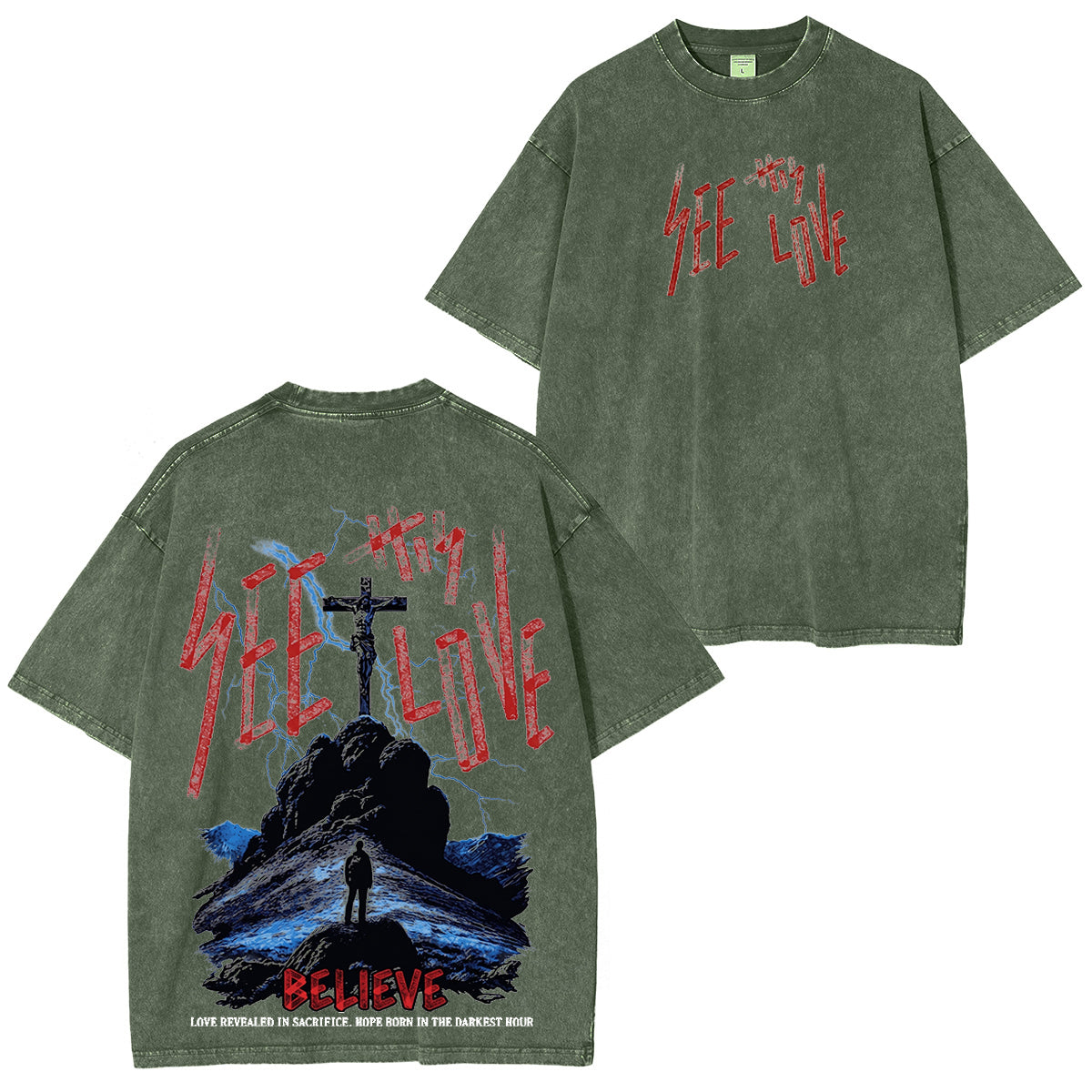 “See Thy Love” Washed Unisex T-Shirt