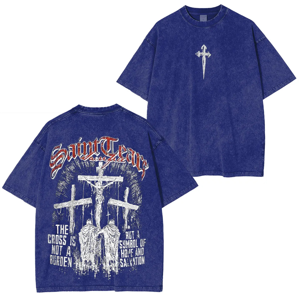 Cross of Salvation Vintage Washed Christian T-Shirt