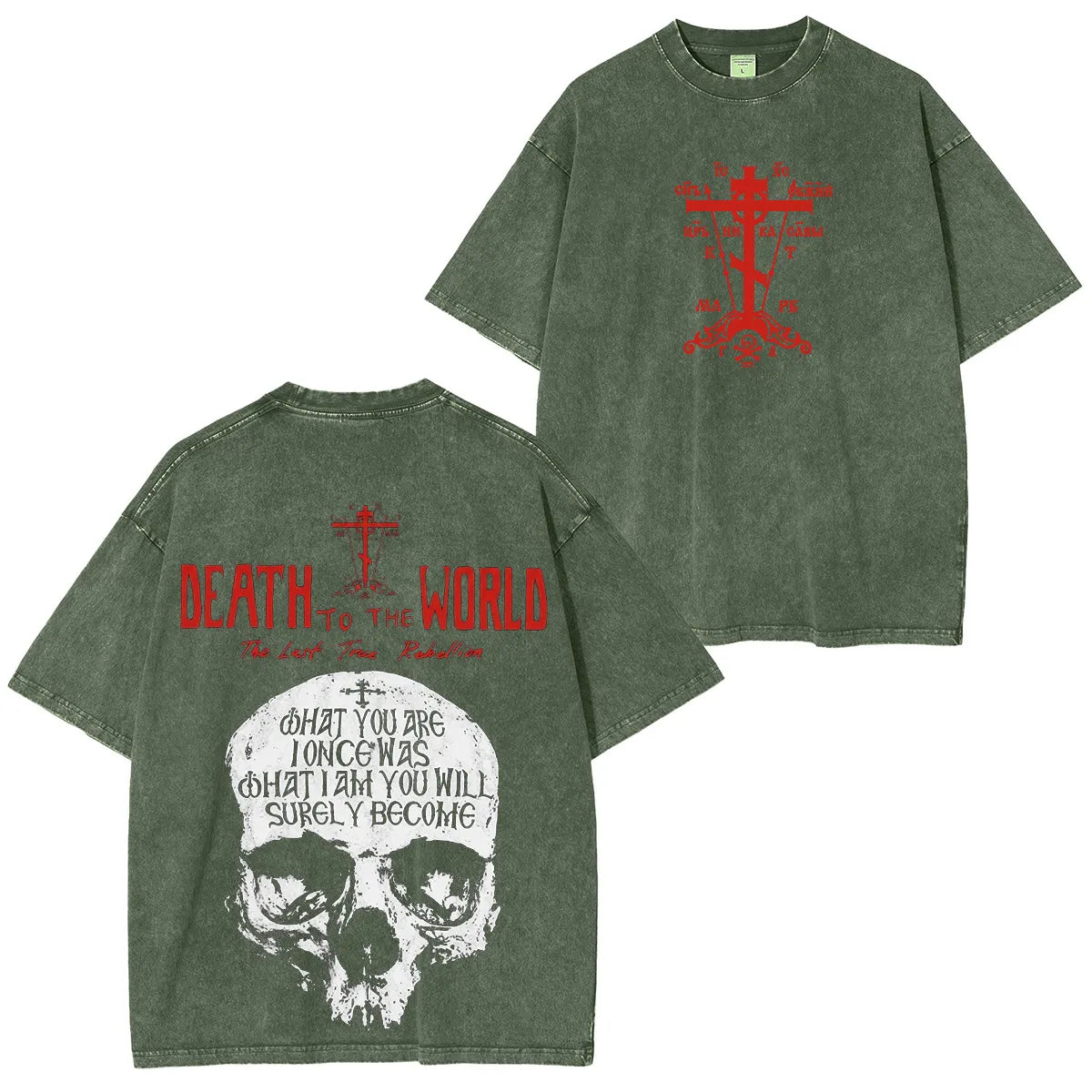 Death Row Doberman Washed Unisex T-Shirt