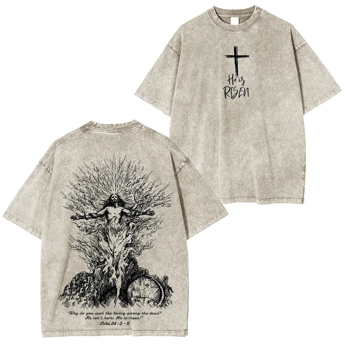 HeIs Risen Jesus Washed T-shirt/Crewneck/Hoodie