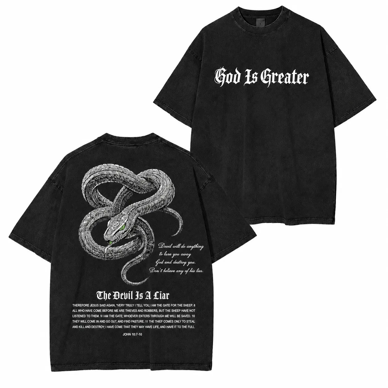 God Is Greater Washed Tee/Crewneck/Hoodie