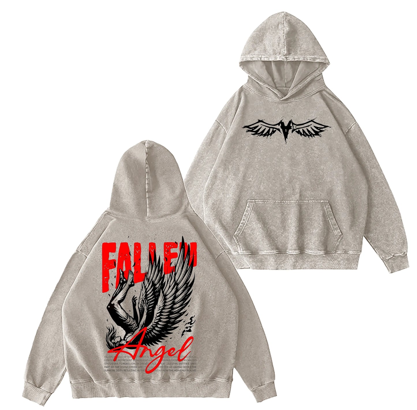 Vintage Fallen Angel Christian Washed T-shirt/Crewneck/Hoodie