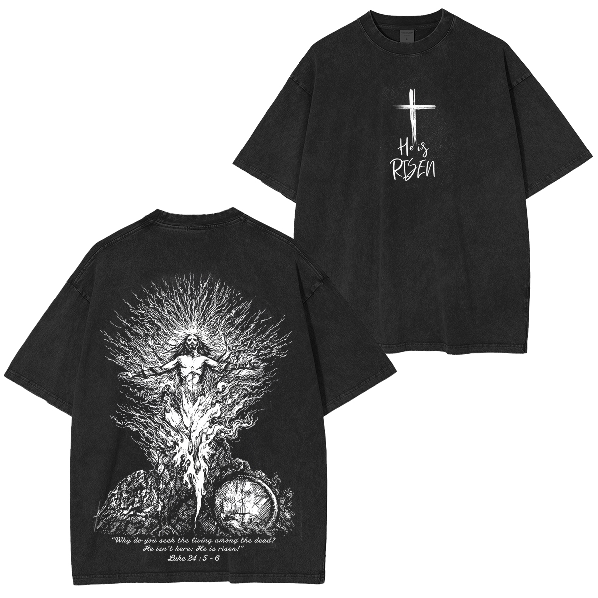 HeIs Risen Jesus Washed T-shirt/Crewneck/Hoodie