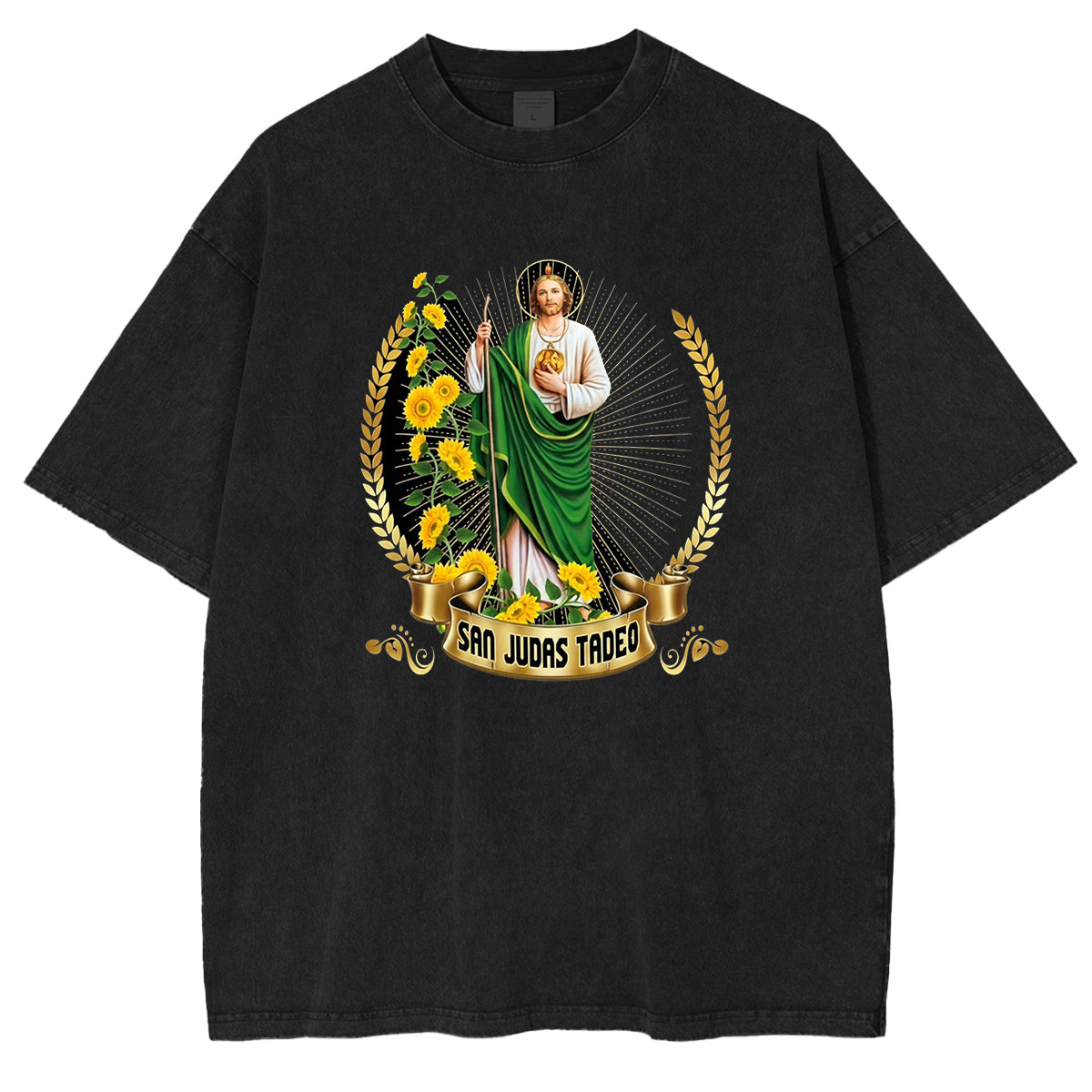 San Judas Tadeo Washed Unisex T-Shirt