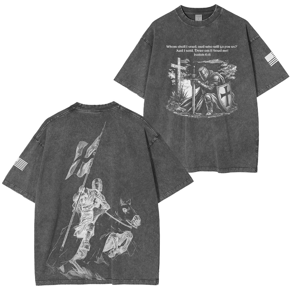 Crusader Knight Vintage Washed Unisex T-Shirt