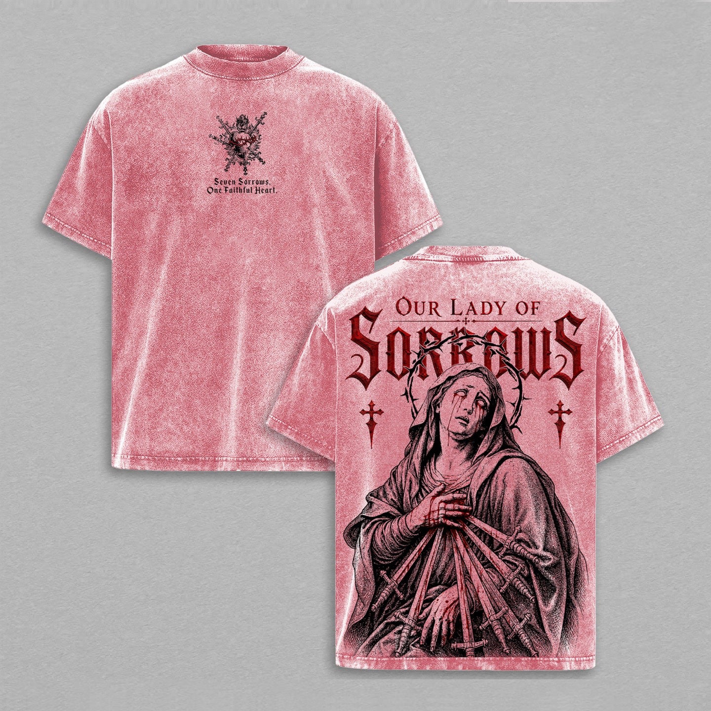 Our Lady of Sorrows Washed Unisex T-Shirt