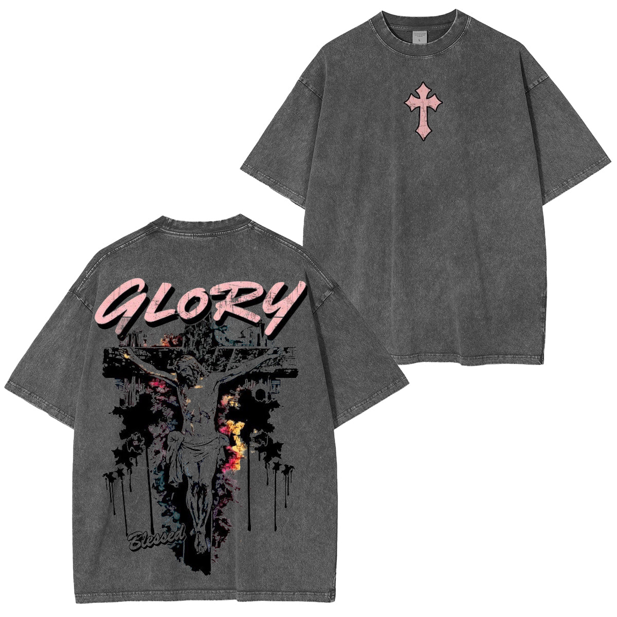 JesusChrist FaithOverFear-Sacrifice that changed everything Washed Unisex T-Shirt