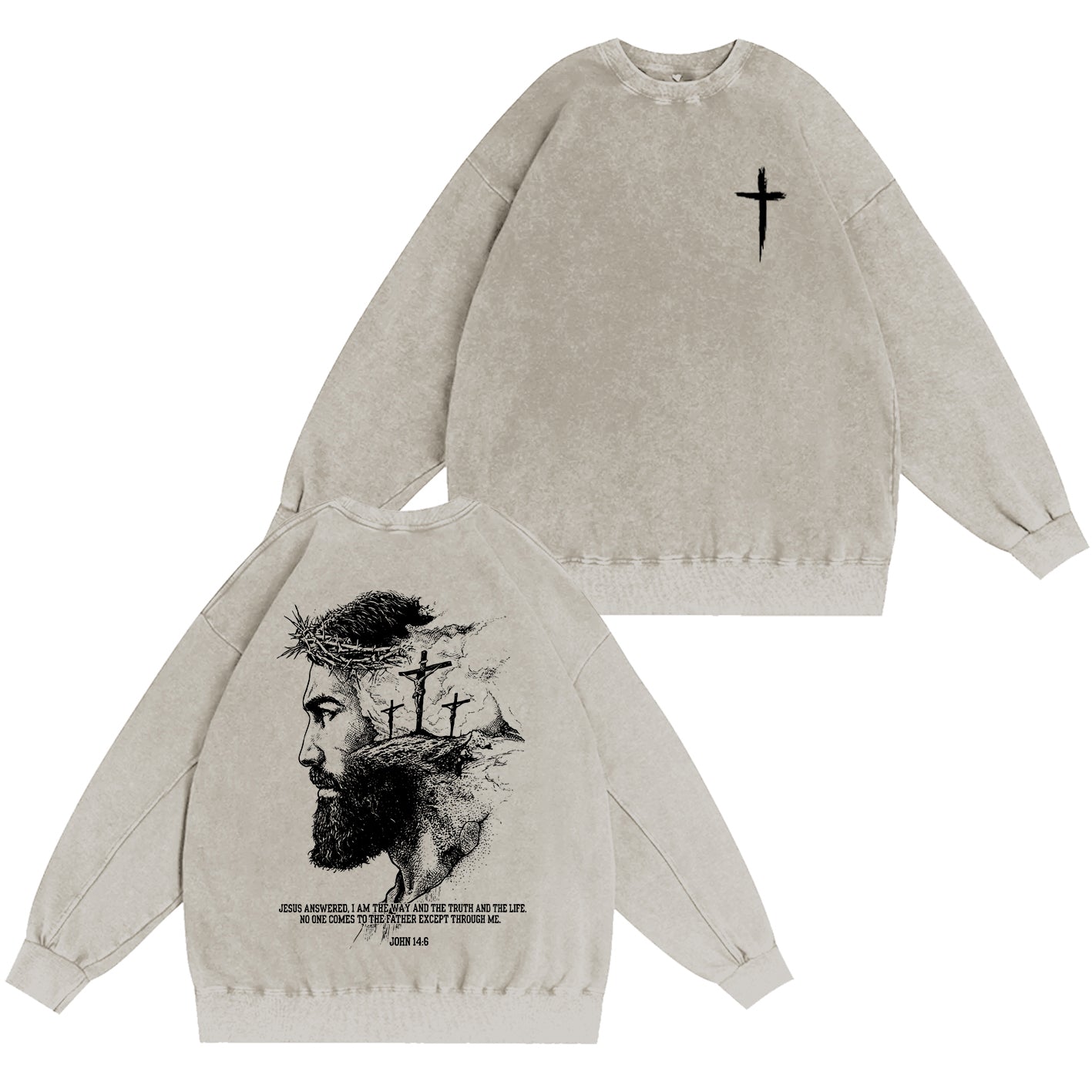 The Way The Truth The Life Vintage Washed T-shirt/Crewneck/Hoodie
