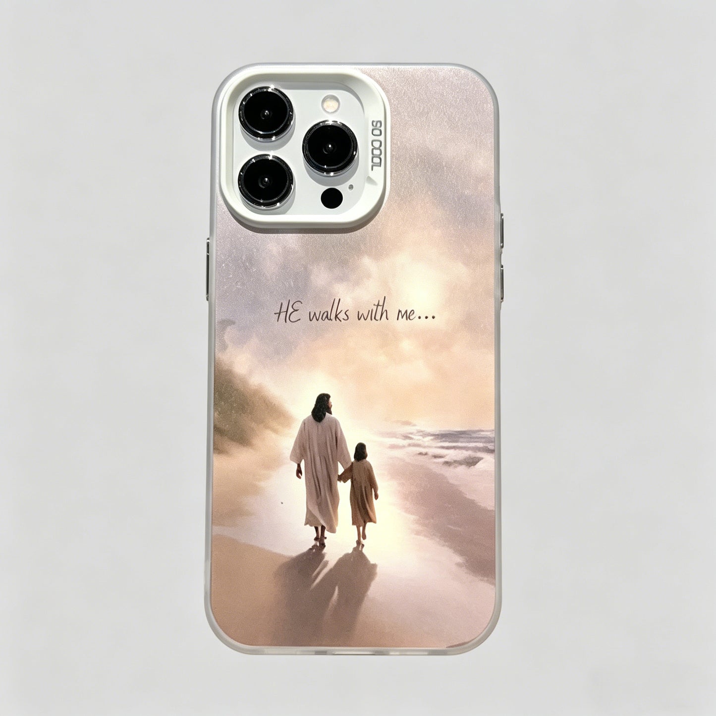 Jesus walks with me Phone Case