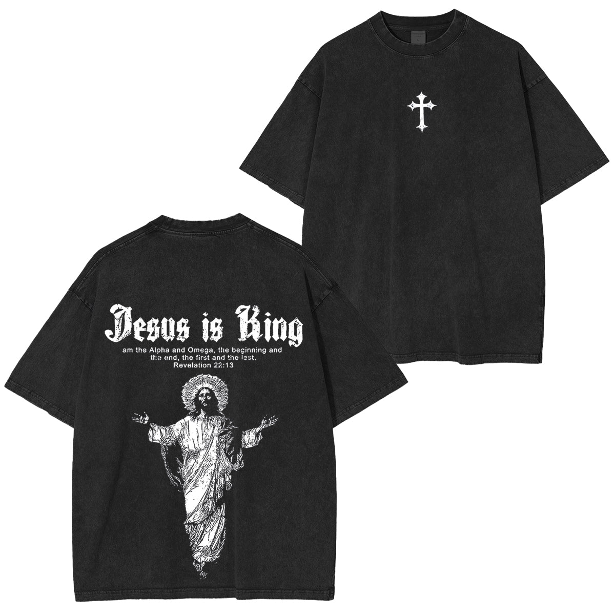 Jesus Is King Vintage Washed Unisex T-Shirt