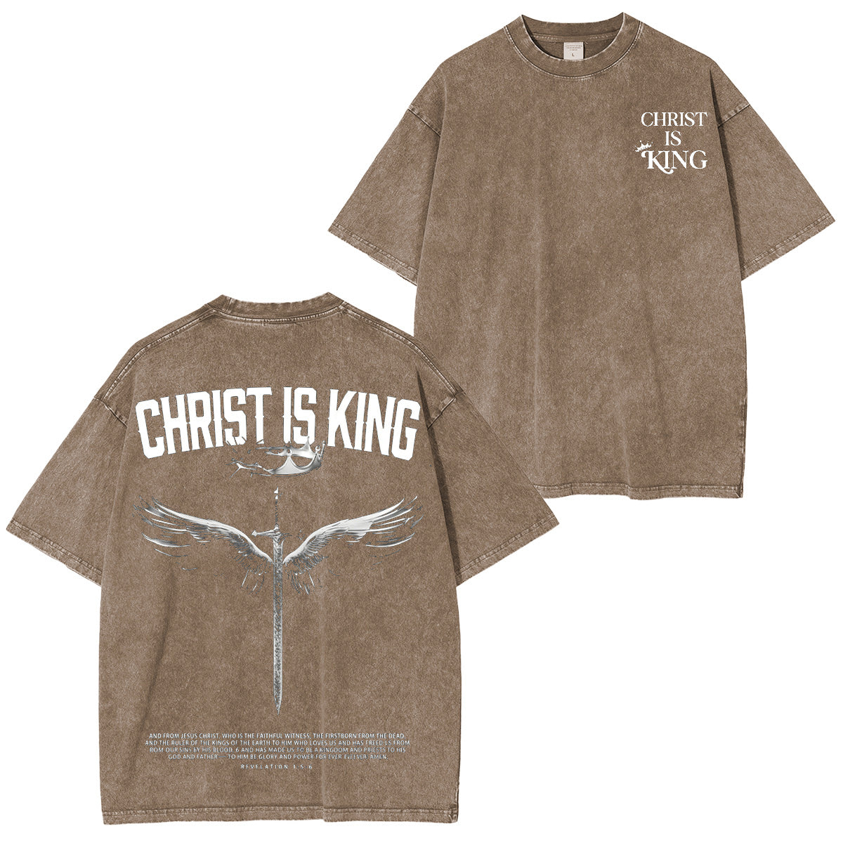 Christ the King Washed T-shirt/Crewneck/Hoodie