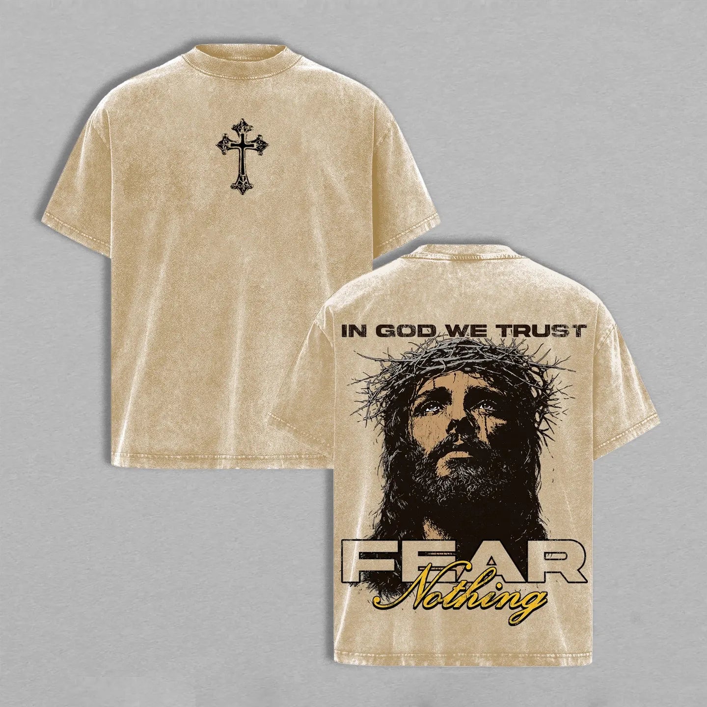 Fear Nothing Vintage Washed Faith Tee
