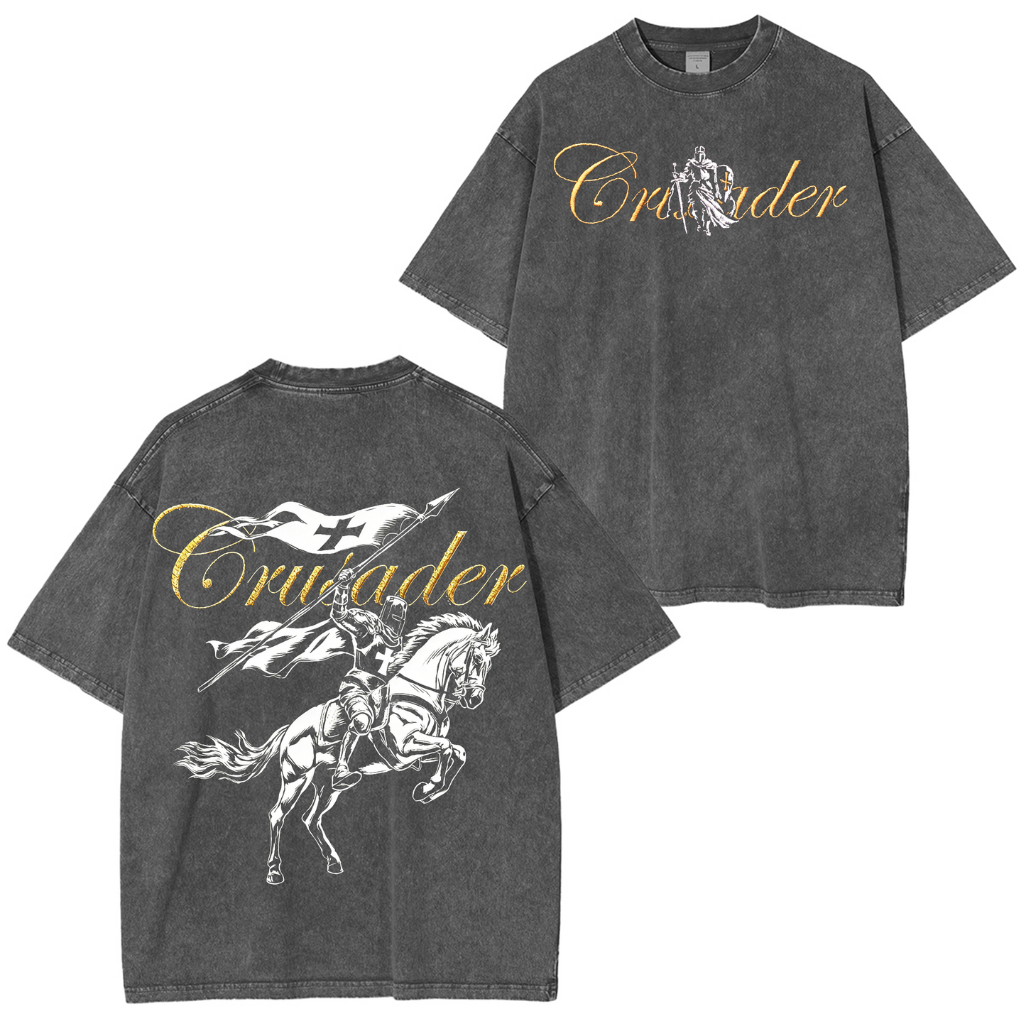 Vintage knight Christian Washed T-shirt/Crewneck/Hoodie