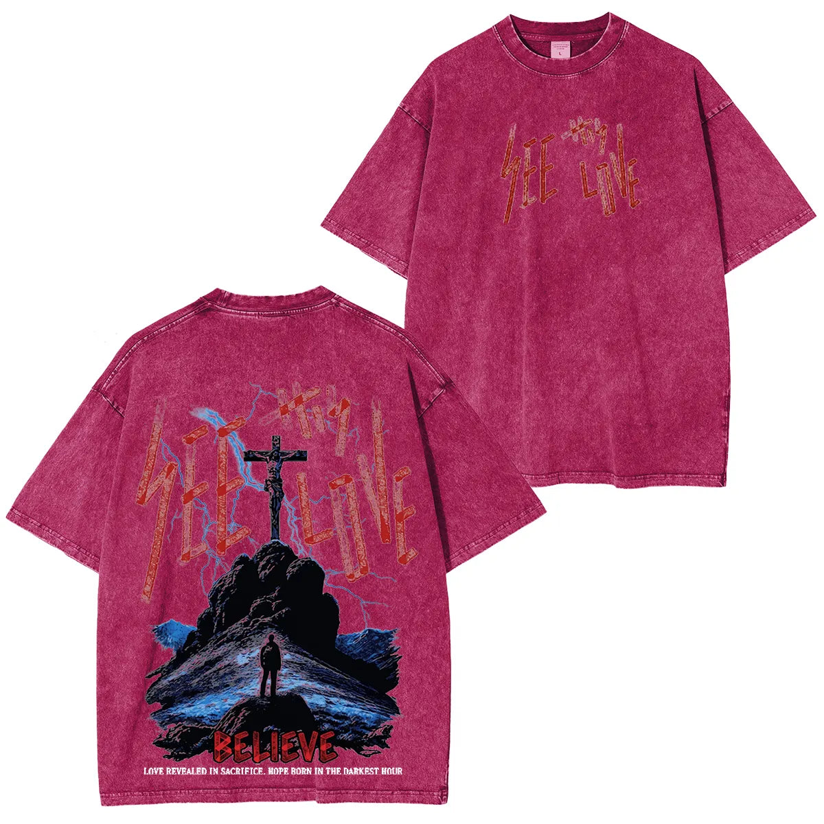“See Thy Love” Washed Unisex T-Shirt