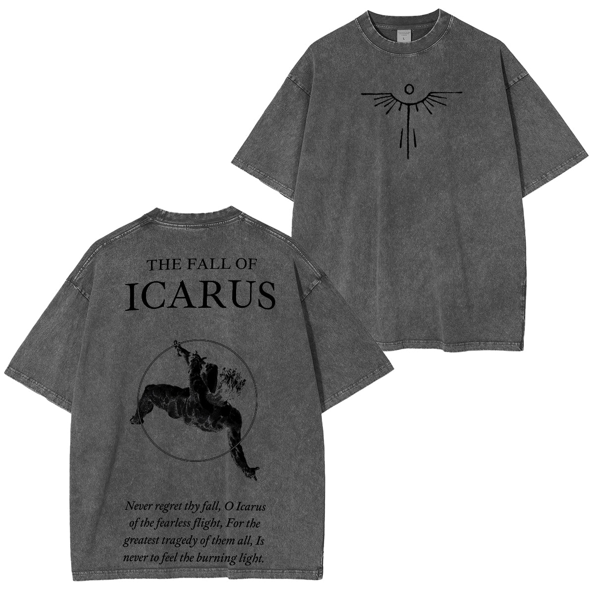 The Fall of Icarus - Broken Wings Washed Unisex T-Shirt