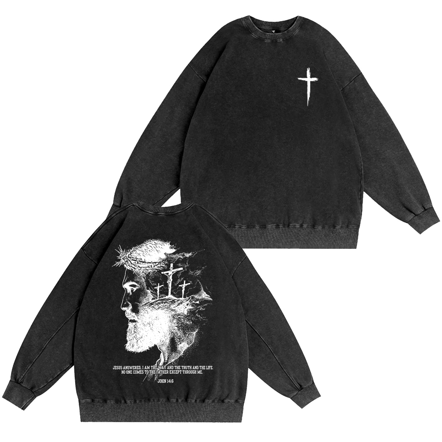 The Way The Truth The Life Vintage Washed T-shirt/Crewneck/Hoodie