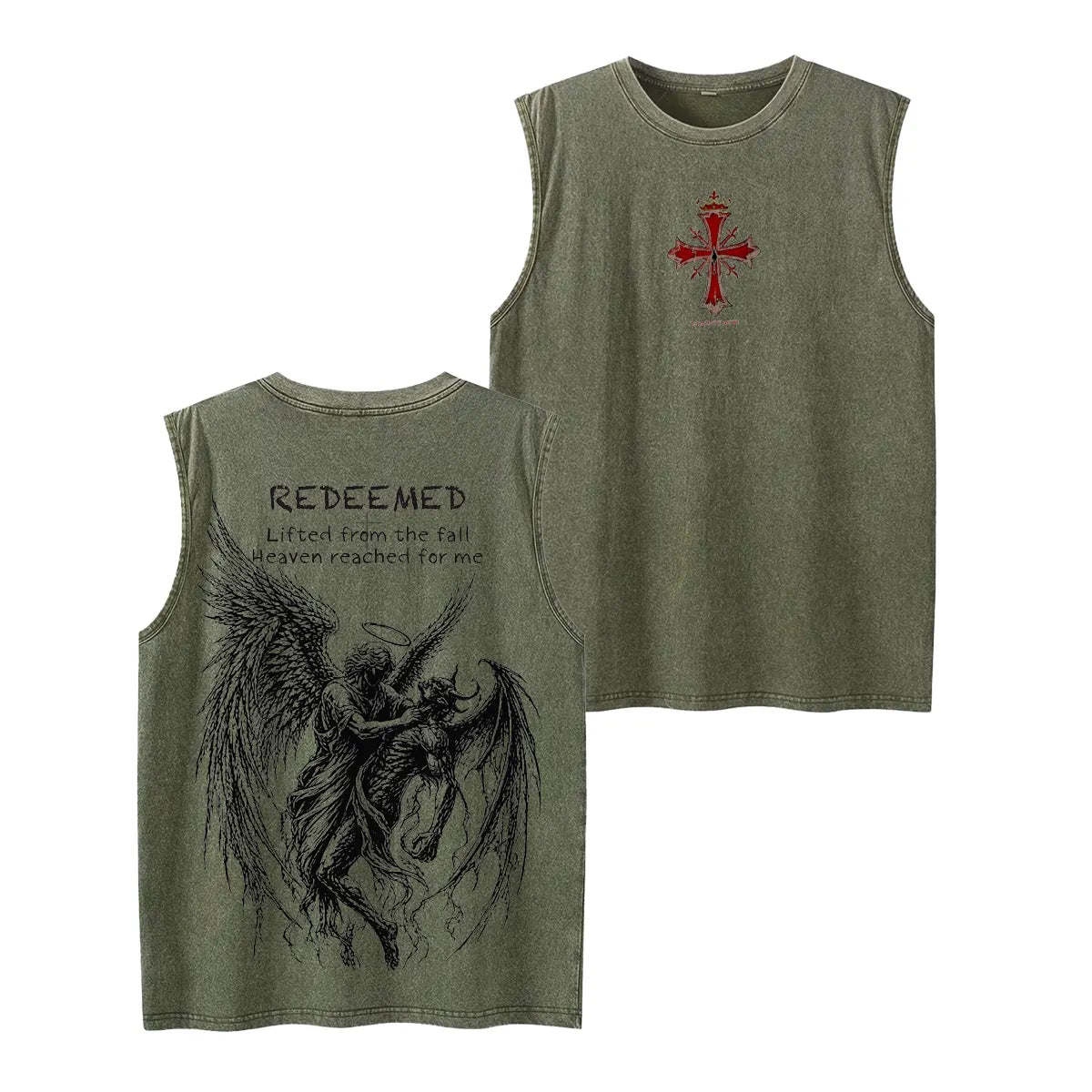 Redeemed Angel Vintage Washed Tank Top