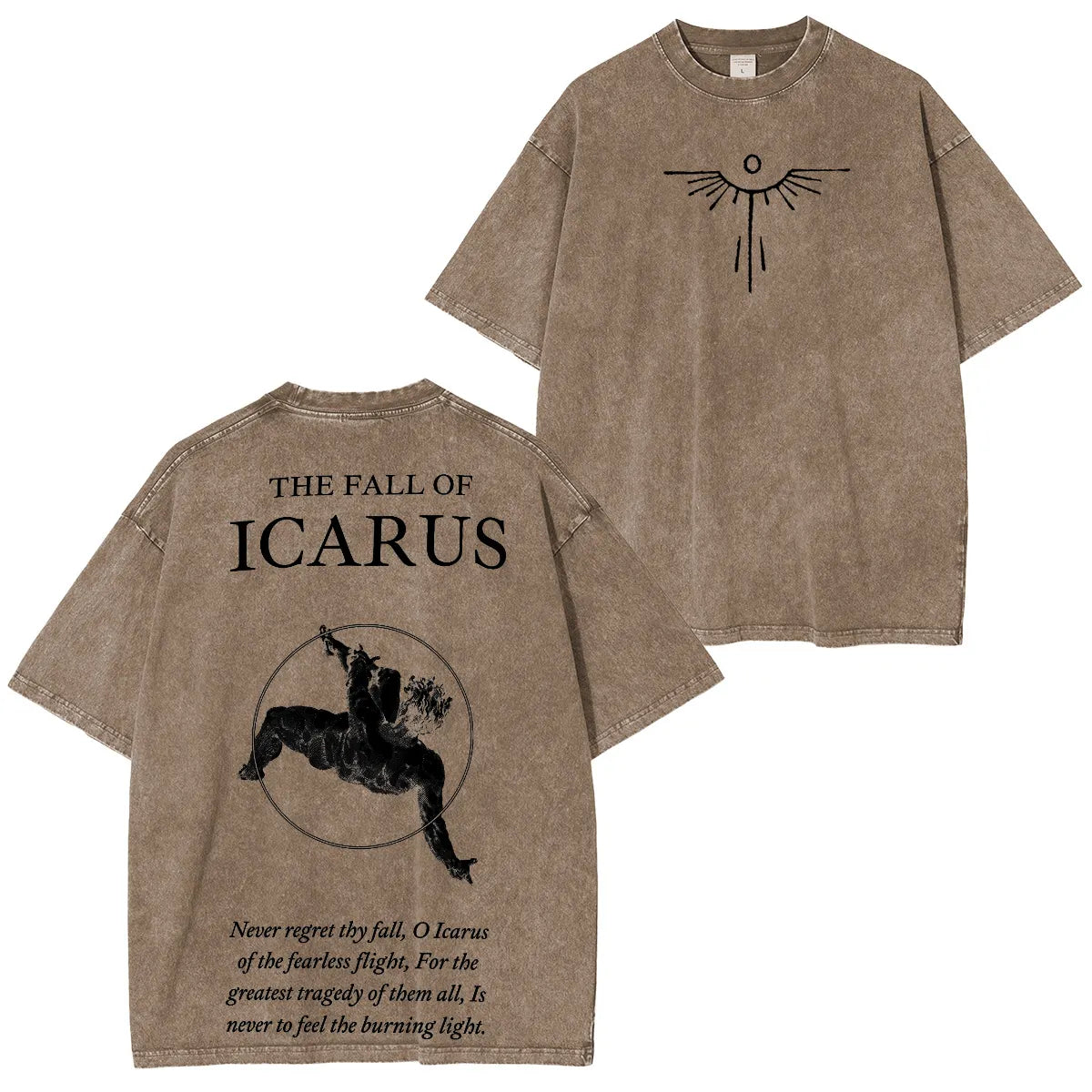 The Fall of Icarus - Broken Wings Washed Unisex T-Shirt