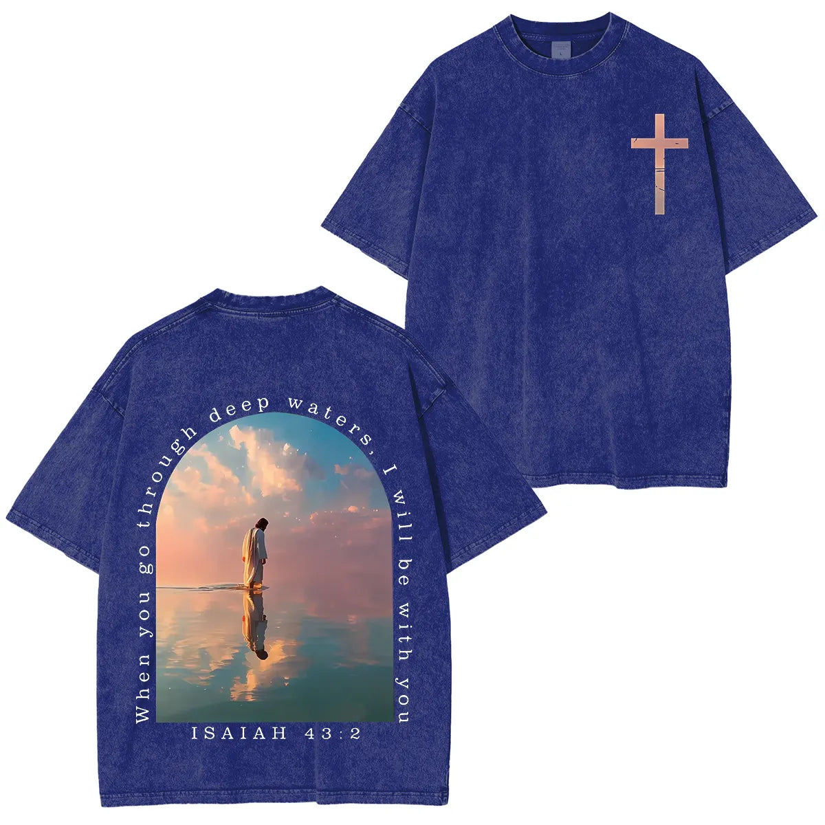 Sea Turtle I Will Be With You Vintage Washed Unisex T-Shirt