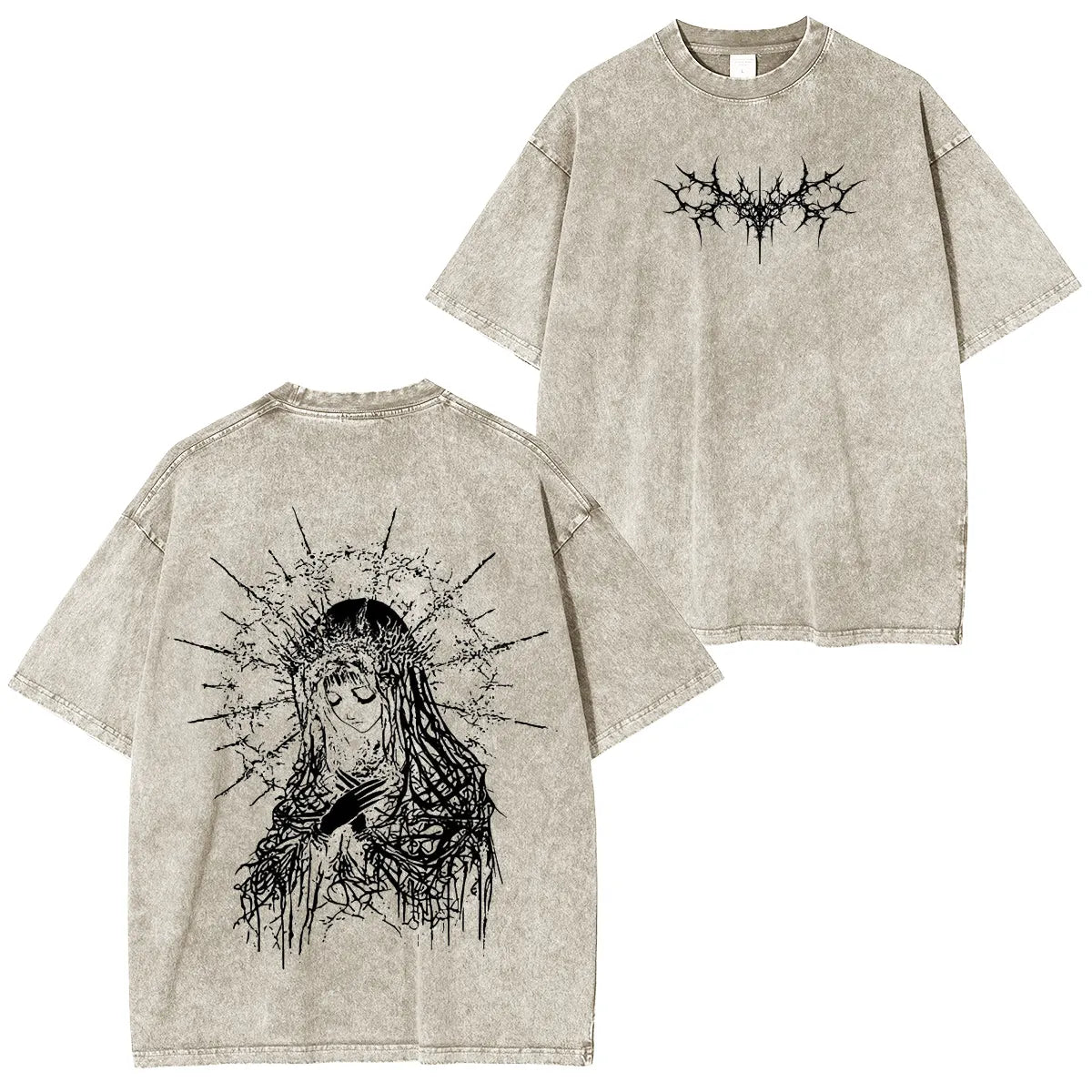 Gothic Angel Washed Unisex T-Shirt