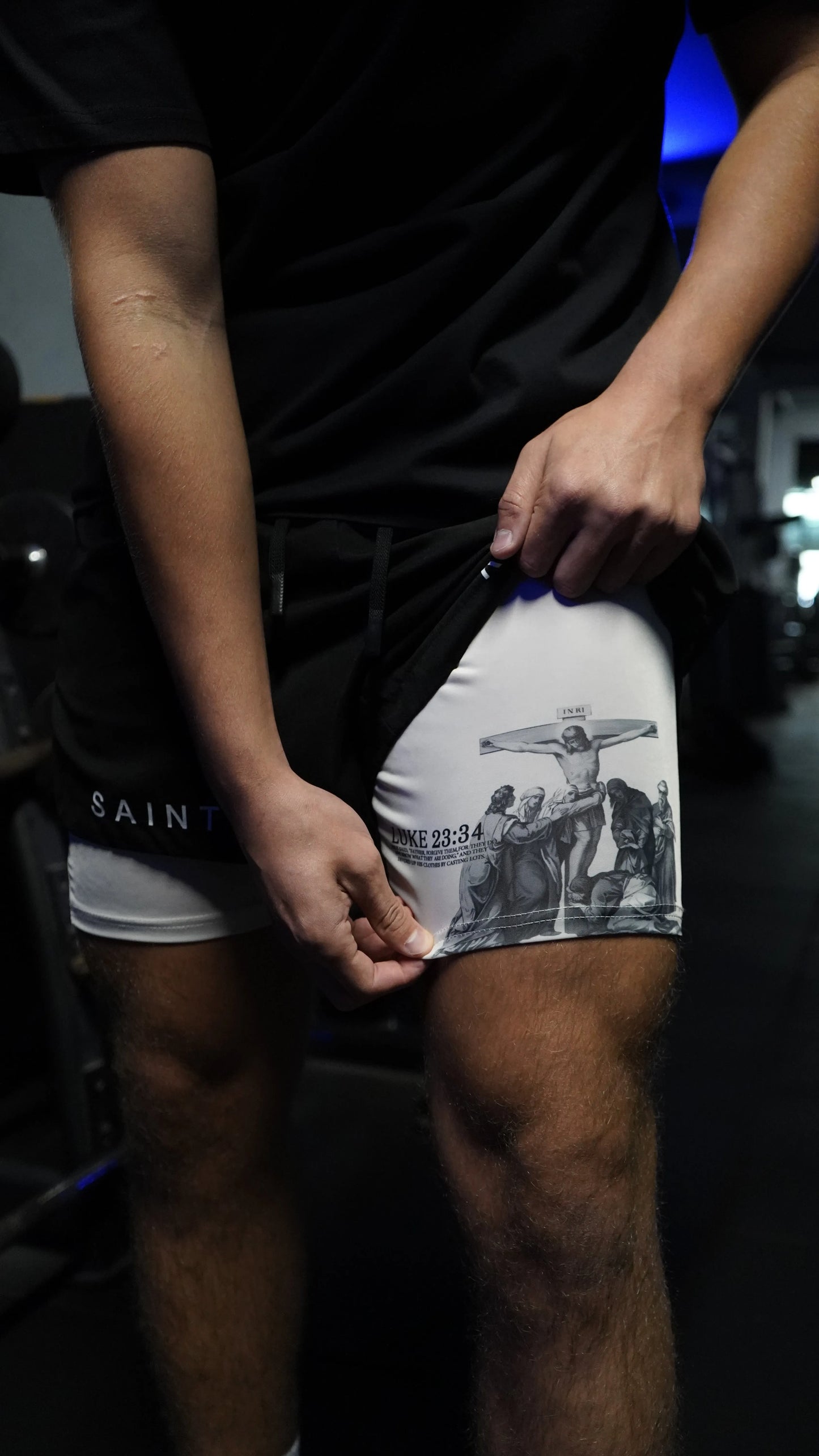 Luke 23:34 Performance  Gym shorts