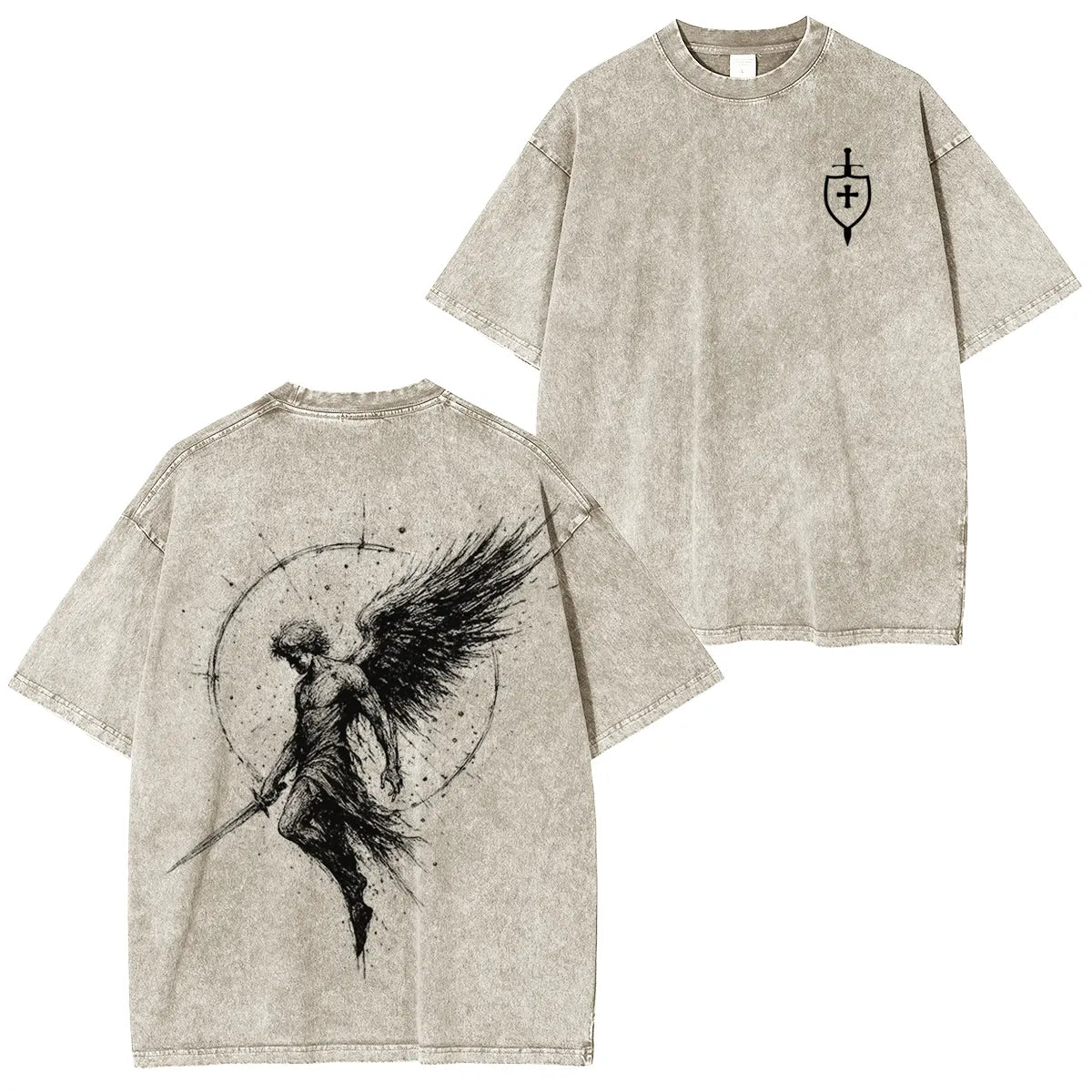Fallen but Faithful Unisex Washed T-Shirt