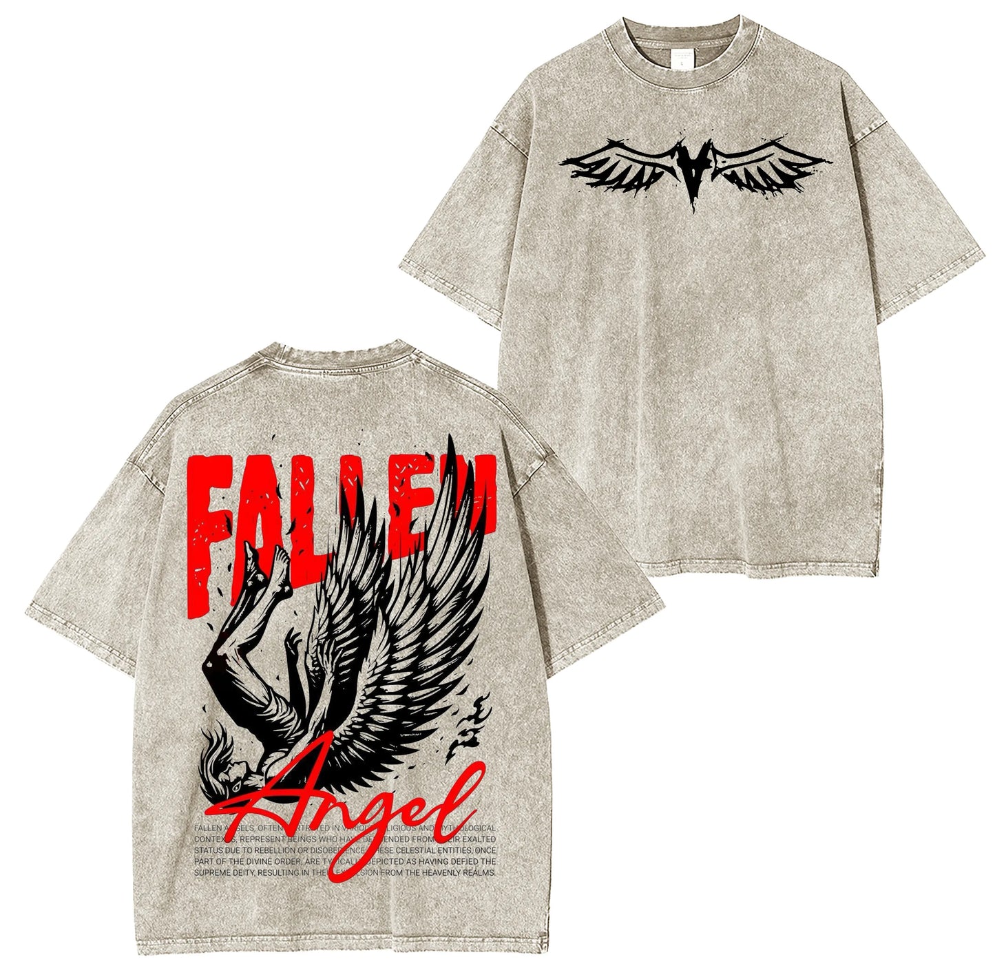 Vintage Fallen Angel Christian Washed T-shirt/Crewneck/Hoodie