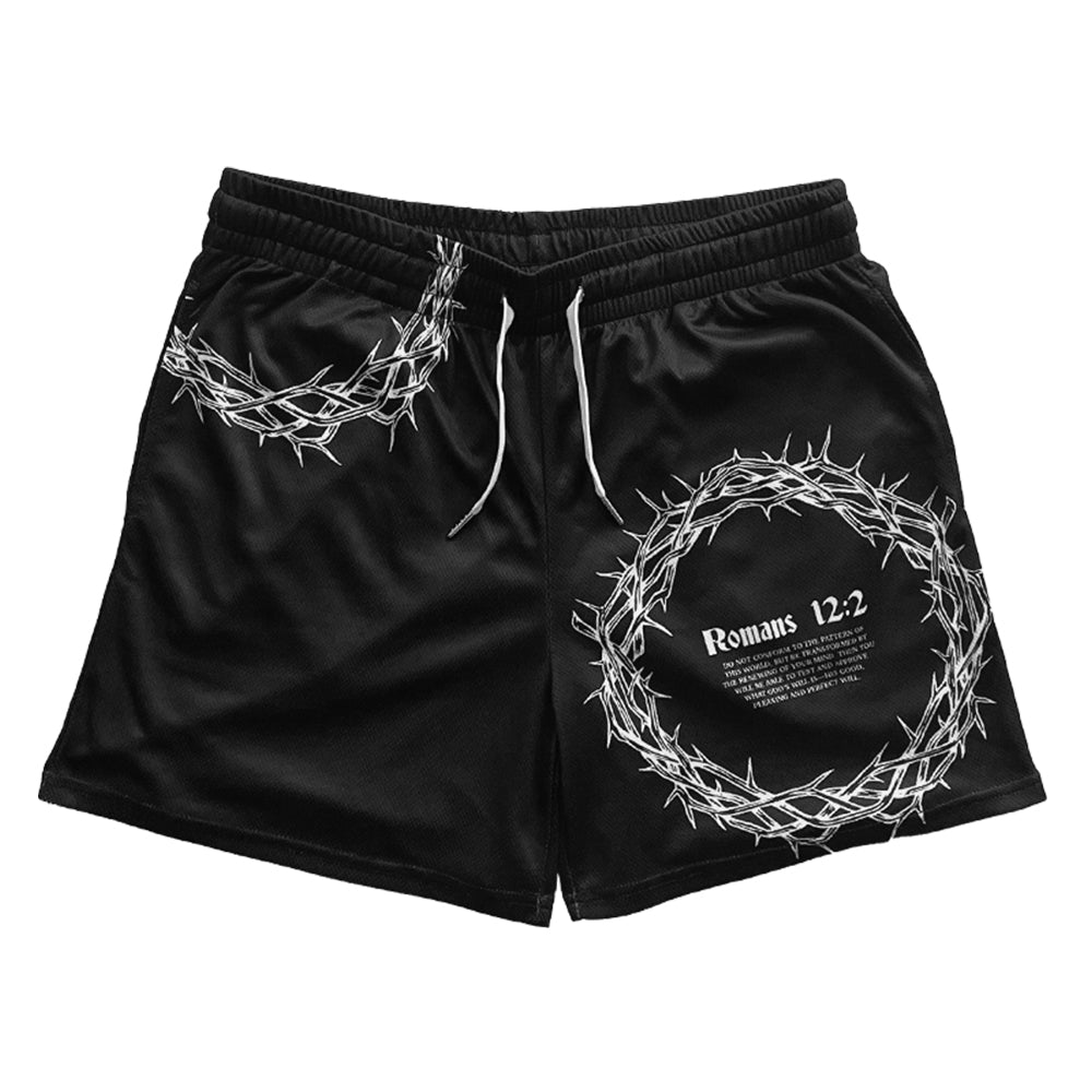 Crown of Thorns Gym Shorts