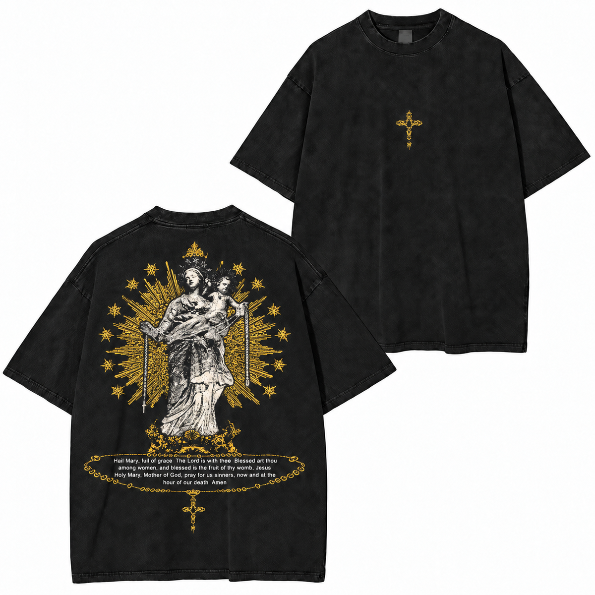 Golden Hail Mary Vintage Washed T-Shirt/Crewneck/Hoodie