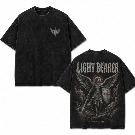Light Bearer Archangel Washed Oversized T-Shirt/Crewneck/Hoodie