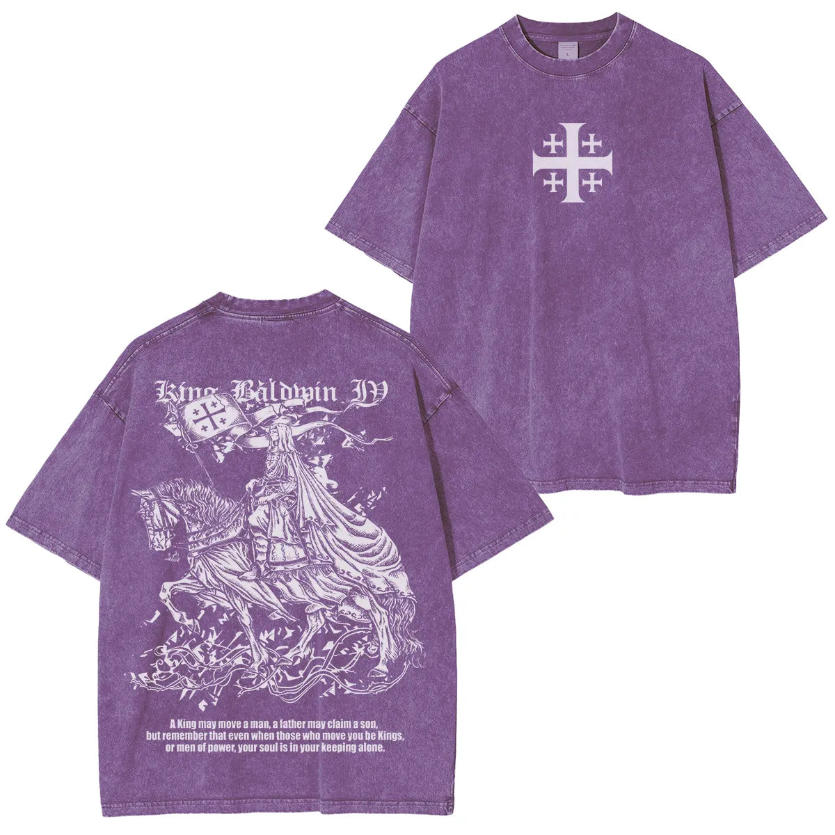 Kingbaldwin : won by the power of God Washed Unisex T-Shirt
