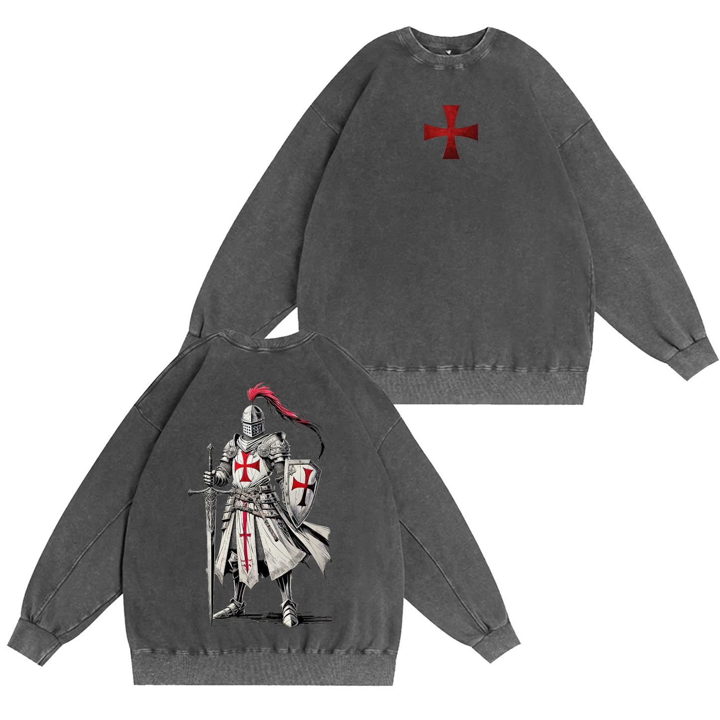 Under the Cross – Knight of Faith Washed T-shirt/Crewneck/Hoodie